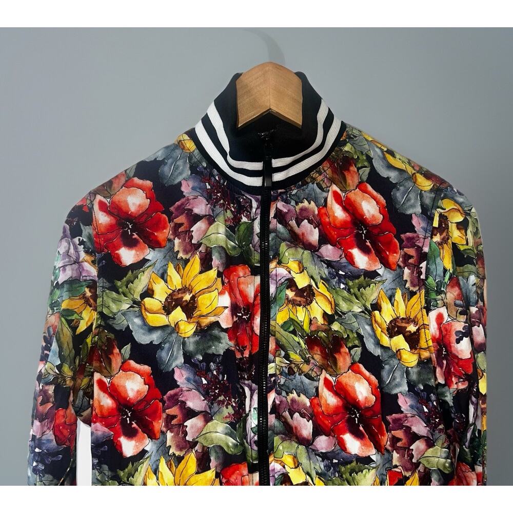 Cactus Man Ricky Singh Jacket Size Small Multicolor Floral Open Zip Front - Picture 3 of 7
